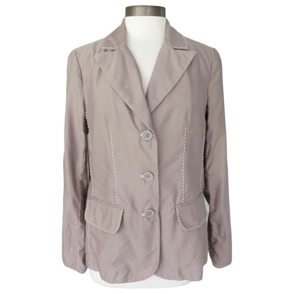 Sundance Linen Blend Blazer Single Breasted in Dusty Mauve Size Small - Picture 1 of 12